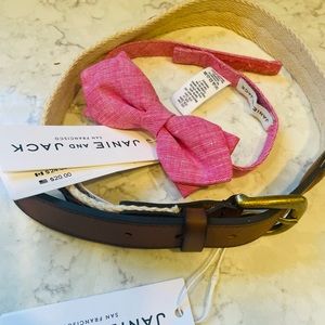 Janie and Jack belt and bow tie 2-3 y/o